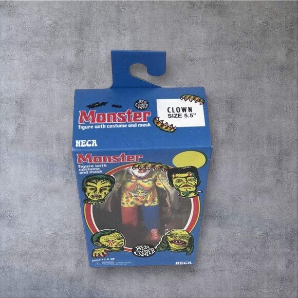 Ben Cooper NECA Monster. Figure Clown Size 5.5” Number 26 Sealed New In Box - Picture 3 of 5